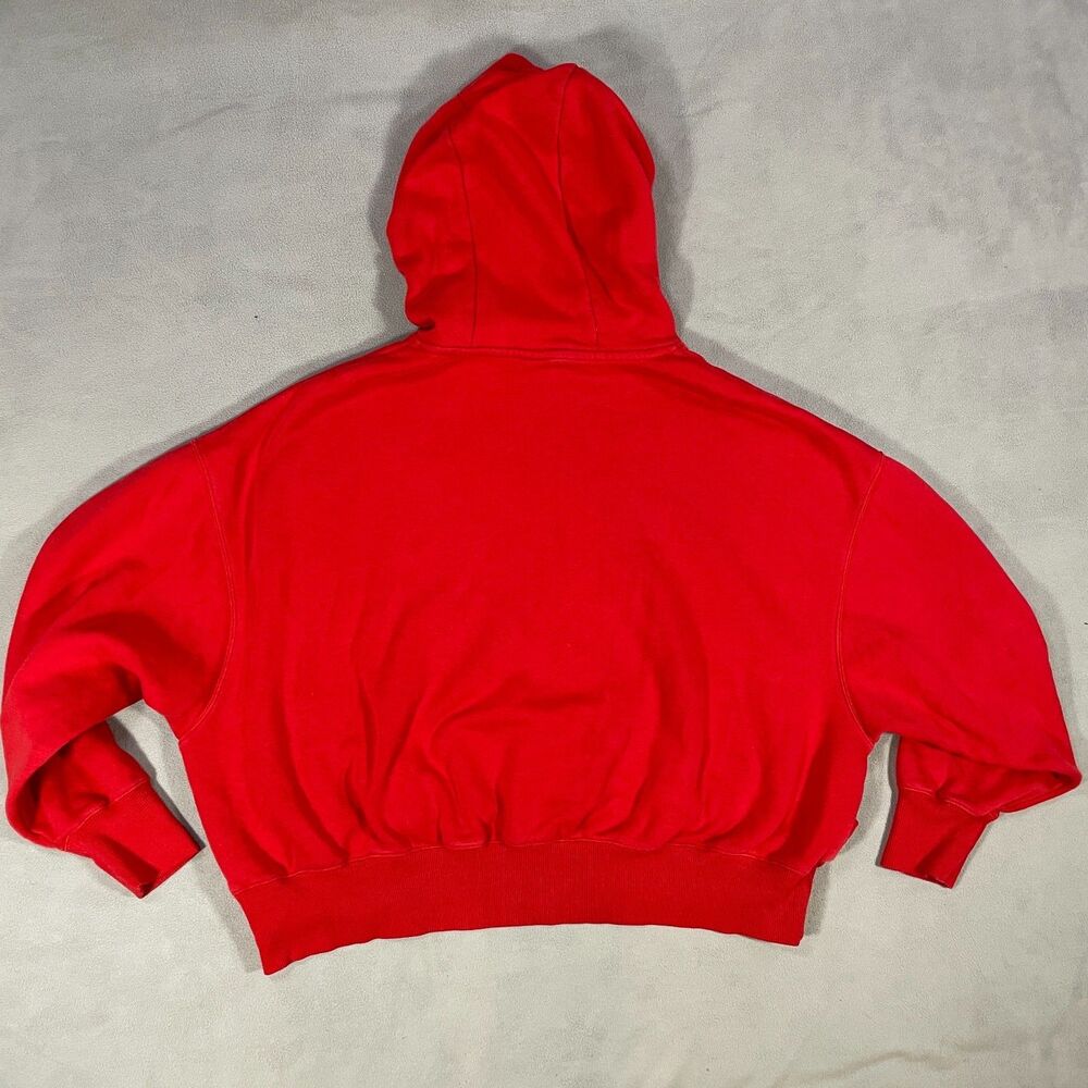 Nike Phoenix Fleece Womens Sz Small Oversized Pullover Hoodie Crop Center Swoosh - Picture 13 of 16